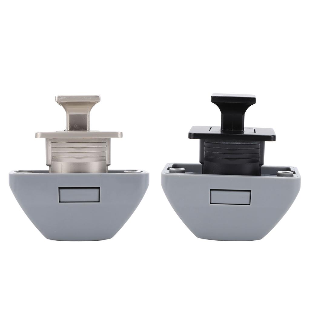 Keyless RV Push Cabinet Locks Zinc Alloy RV Compartment Latch Catches for Yachts Motorhome Caravan C