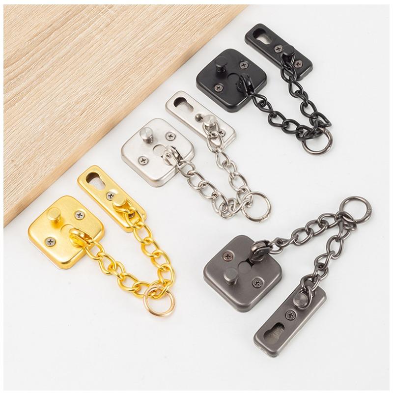 Anti Theft Chain Stainless Steel Door Bolt Entrance Door Lock Buckle Hotel Security Chain Lock Anti Thief Latch
