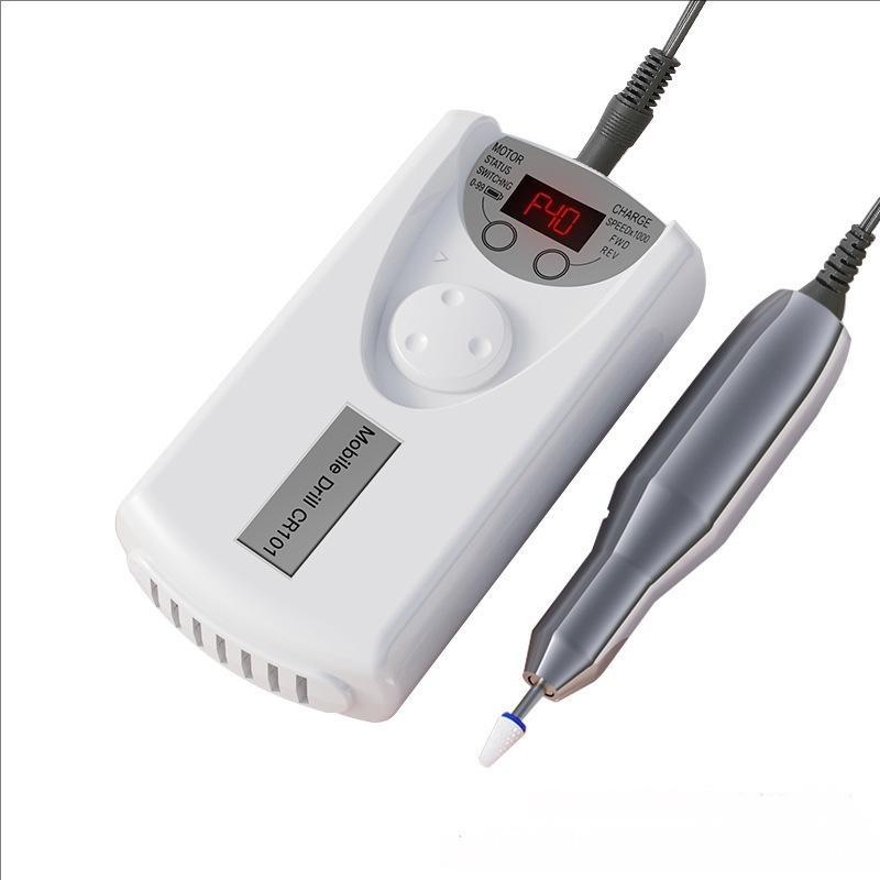 Nail Drill Machine Pro Lathe Nail Milling Cutter Rechargeable Nail Art Electric Sander Motor Polisher With 12 Polishing Head