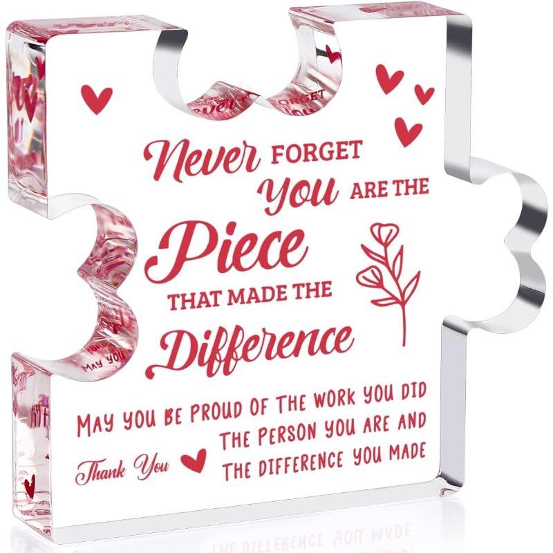 

Female colleague retirement gift resignation gift thank you gift for a friend leader coach decoration logo. чистый