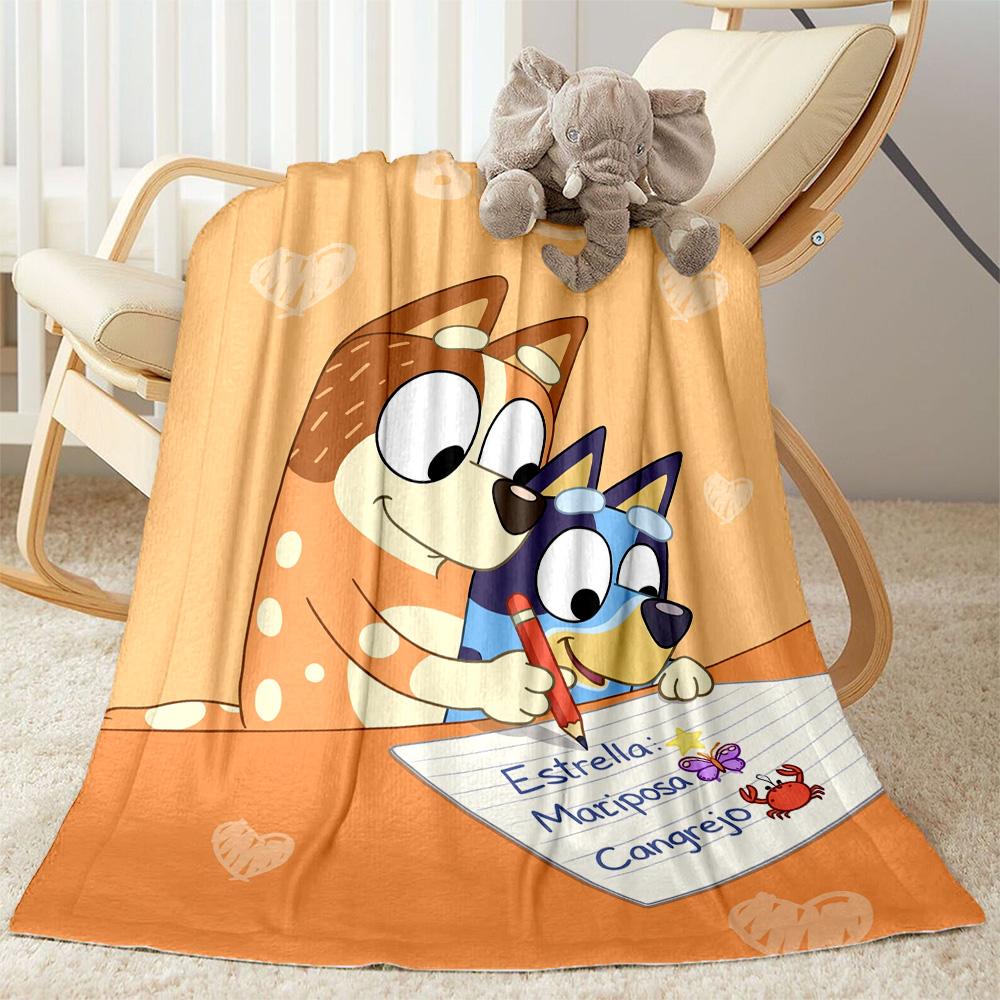 Bluey Friends Adventure Blanket Soft & Cozy Perfect for Picnics Office Bed for All Occasions Modern Style Unique Gift for Family and Friends Camping
