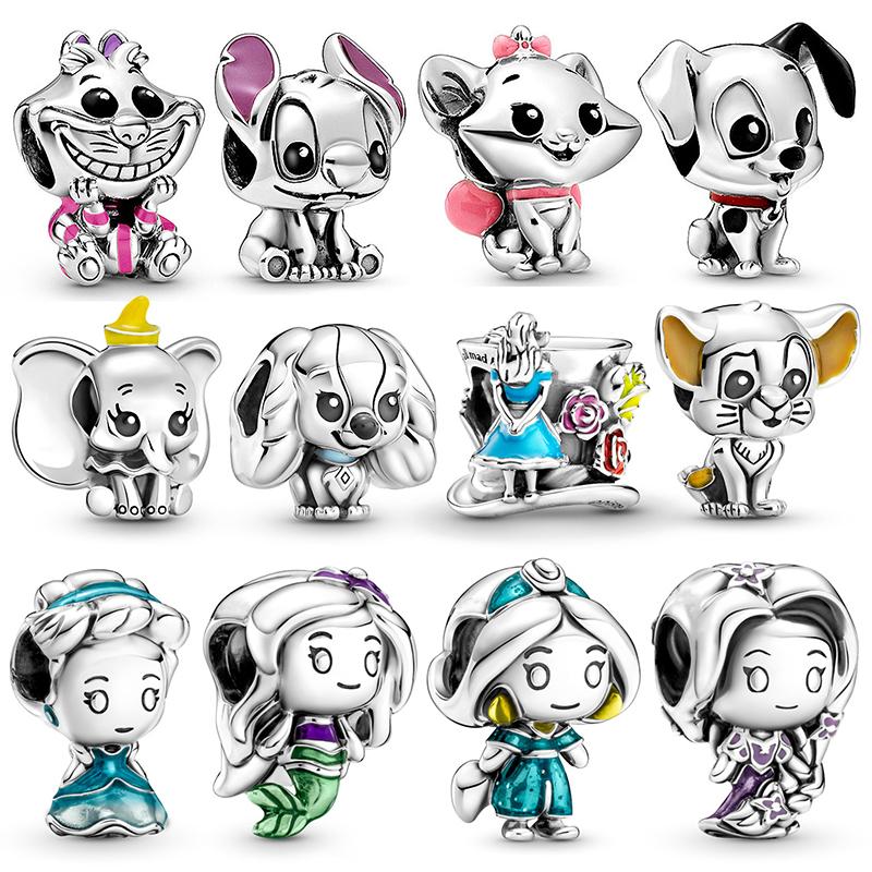 Charms Originale Princess Series Charm Beads Passend für Armband Halskette Für Frauen Anhänger Luxus DIY Schmuck Feine Geschenke