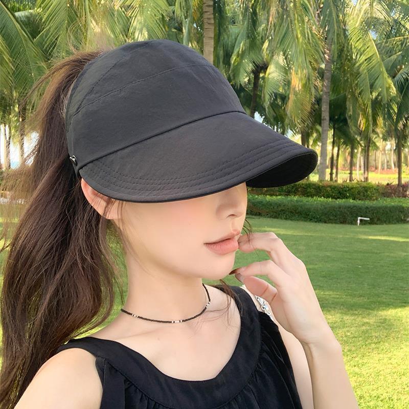 Women's Quick-Dry Duckbill Sun Hat with UV Protection, Wide Brim, and Removable Mask