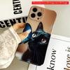 Black Cat & Blue Butterfly Magic All Inclusive Film Hard Phone Case, Compatible with iPhone 18 Pro Max 17 16 15 14 13 12 11