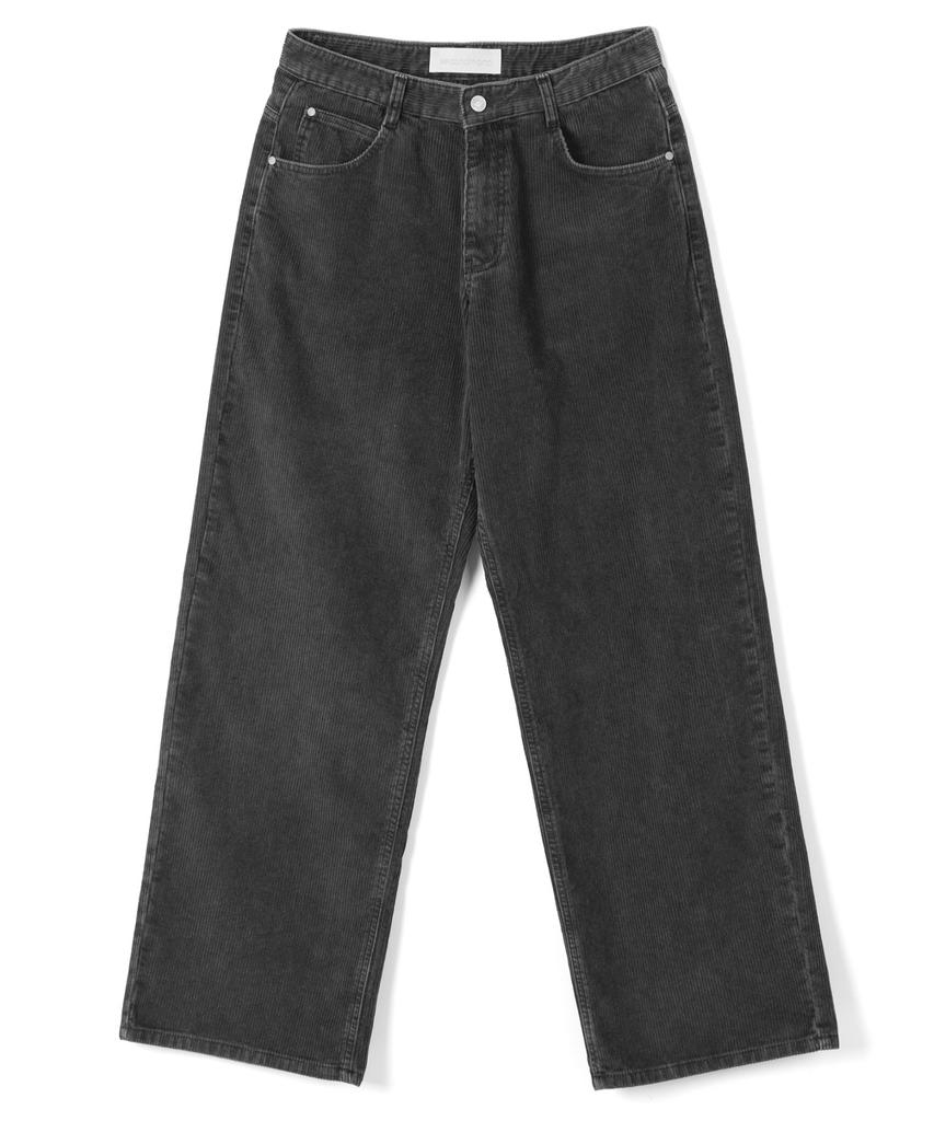 Sekeonmonollogeu Corduroy Wide Pants Dark Gray_Sept030Dgray