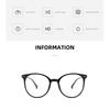 Anti Blue Light Glasses Transparent Resin Lenses Eyewear Big Frame Sunglasses Uv400 Women Face Decor Glasses Accessories