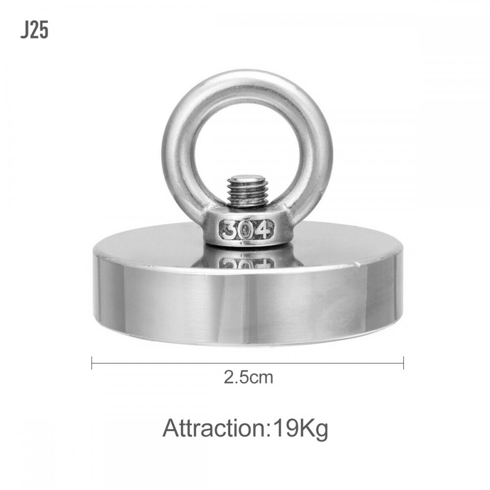 

Суперпрочные неодимовые рыболовные магнитные крючки, сверхпрочный магнит с потайным отверстием, рым-болтом 16-120 мм, спасательные поисковые магниты