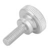 40pcs M6 Zinc Plated Carbon Steel Flat Knurled Head   Thumb Screws (M6*14)