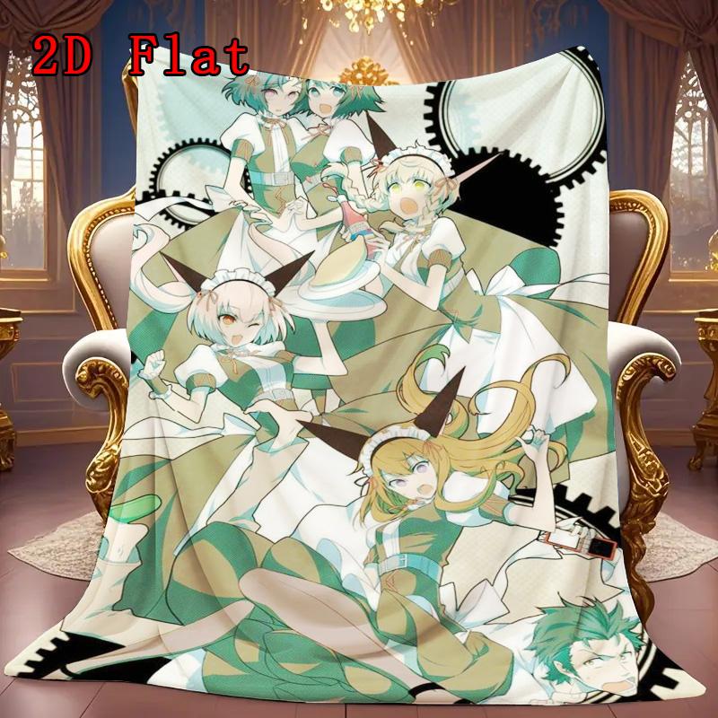 Steins Gate 2D Flat Pattern Flannel Blanket High quality All Seasons Warmth and Comfort Perfect for Christmas Gifts.DMT0925319