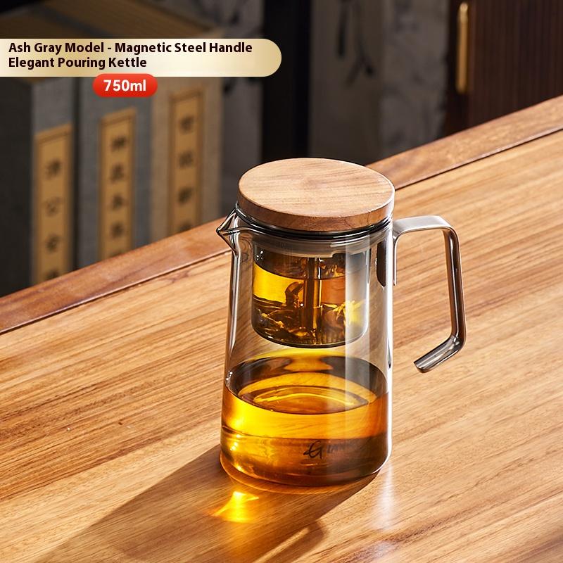 Gianxi Teapot For Home Use 2025 New Magnetic Glass Teapot Tea Separation Cup Floating Cup Tea Pot