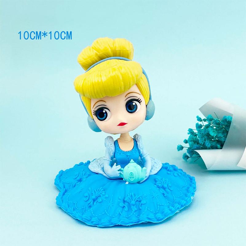 Princess Ariel Rapunzel Cinderella Mermaid Anna Elsa Belle Sofia Snow White Mulan The Little Mermaid Figure Toys Kid Gift