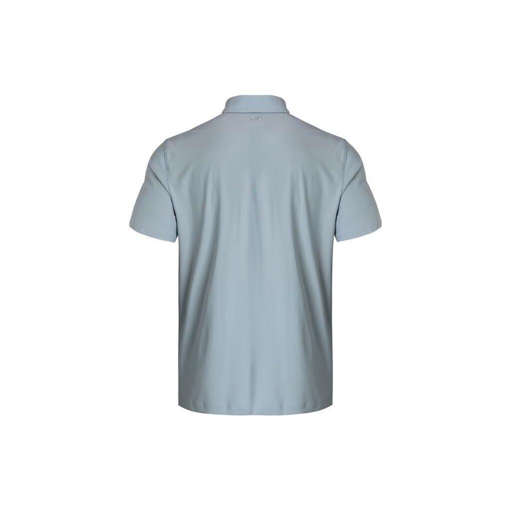 Under Armour Luxe Solid Golf Polo Shirt Men Tops Blue 1377362-465