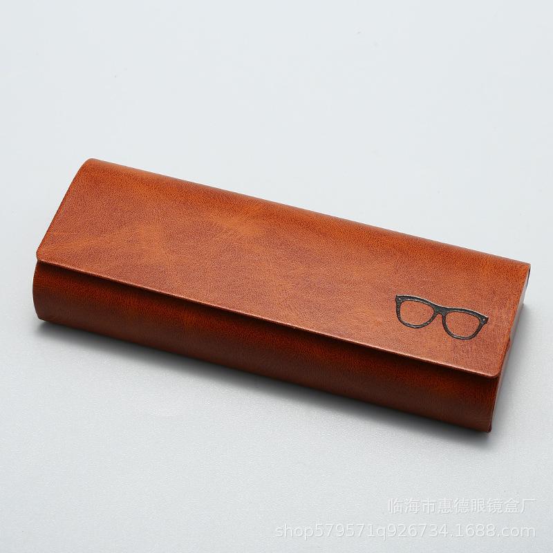 Optical Eyewear Holder Synthetic Travel Glasses Case Sunglasses Storage Box Spacious Leather Glasses Case For Promotional Item