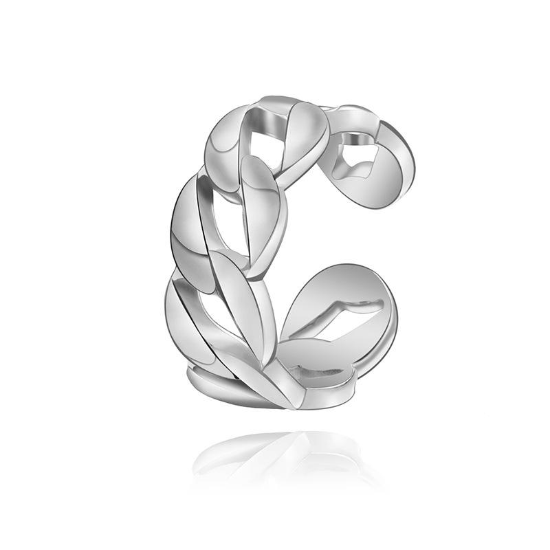 Ανοιχτό Ρυθμιζόμενο Δαχτυλίδι Τιτάνιο Ατσάλι Επικαλυμμένο με Αληθινό Χρυσό Δεν Ξεθωριάζει Μόδα Ευέλικτο Ελαφριά Πολυτέλεια Δαχτυλίδι από Ανοξείδωτο Ατσάλι