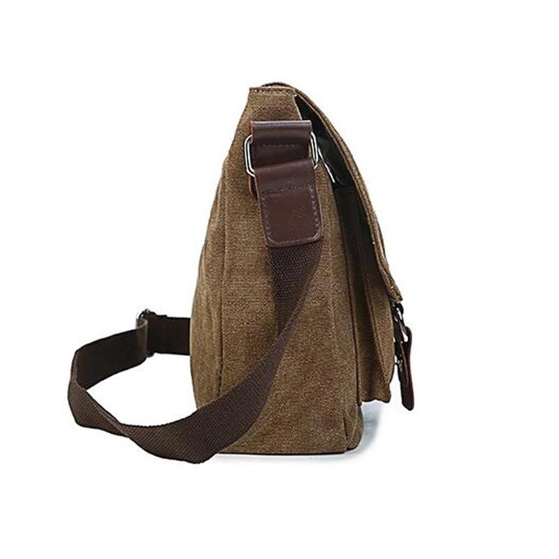 Men Vintage Canvas Bag Men Casual Crossbody Bag for Men Messenger Bag Man Travel Shoulder Bags Bolsa Masculina