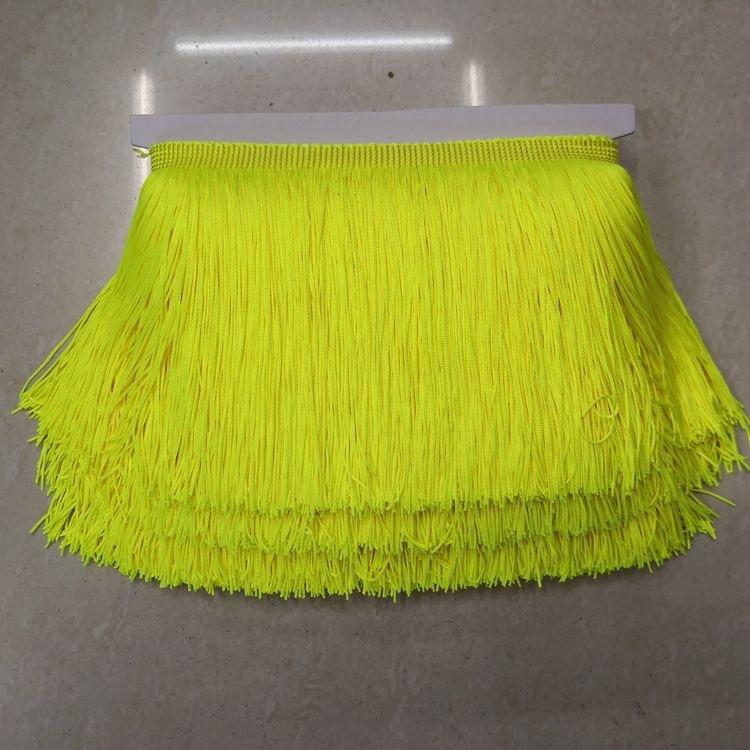 10-30cm10Metri Frange Pizzo Nappa Bordino Decorazione Tenda Danza Latina Accessori da Cucito Puntilla Borla Frange Lunghe da Cucire