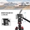 Neewer GM35 Tripod Fluid Head with Leveling Base Compact Metal with QR Plate and Telescopic for and Head Mounted Cameras and Maximum Load 5kg +/-7°