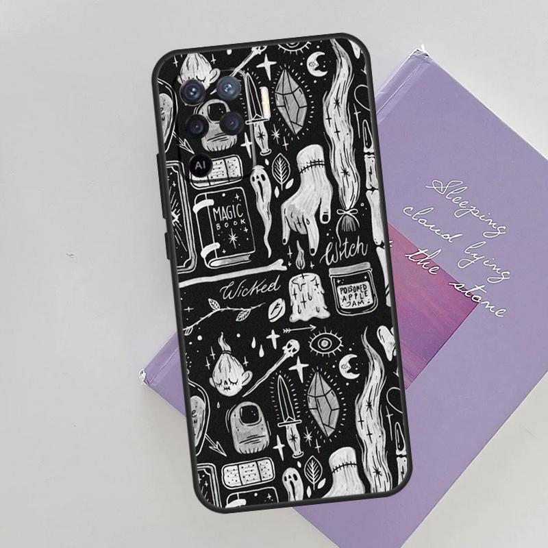 MAGIC Witchcraft  Witch Sailor Phone Case For Oppo A54 A74 A94 A15 A16 A17 A52 A72 A76 A96 A57 A58 A78 A98 A53S Cover Case