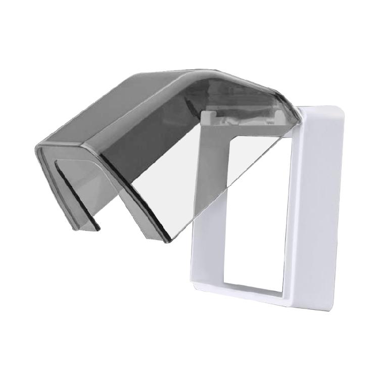 Clear 86 Type Outdoor Socket Waterproof Box Plastic Electrical Outlet Cover Splashproof Box Self-Adhesive Socket Case