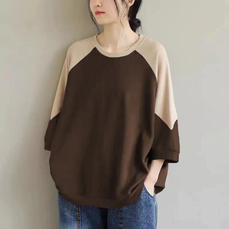 Sweatshirt for Women Cotton Oversize Thickened Loose Casual Pullover Long Sleeve Winter Sweatshirt Top