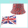 Chapéu de Pescador Reversível com Bandeira Britânica Proteção Solar Para Atividades ao Ar Livre