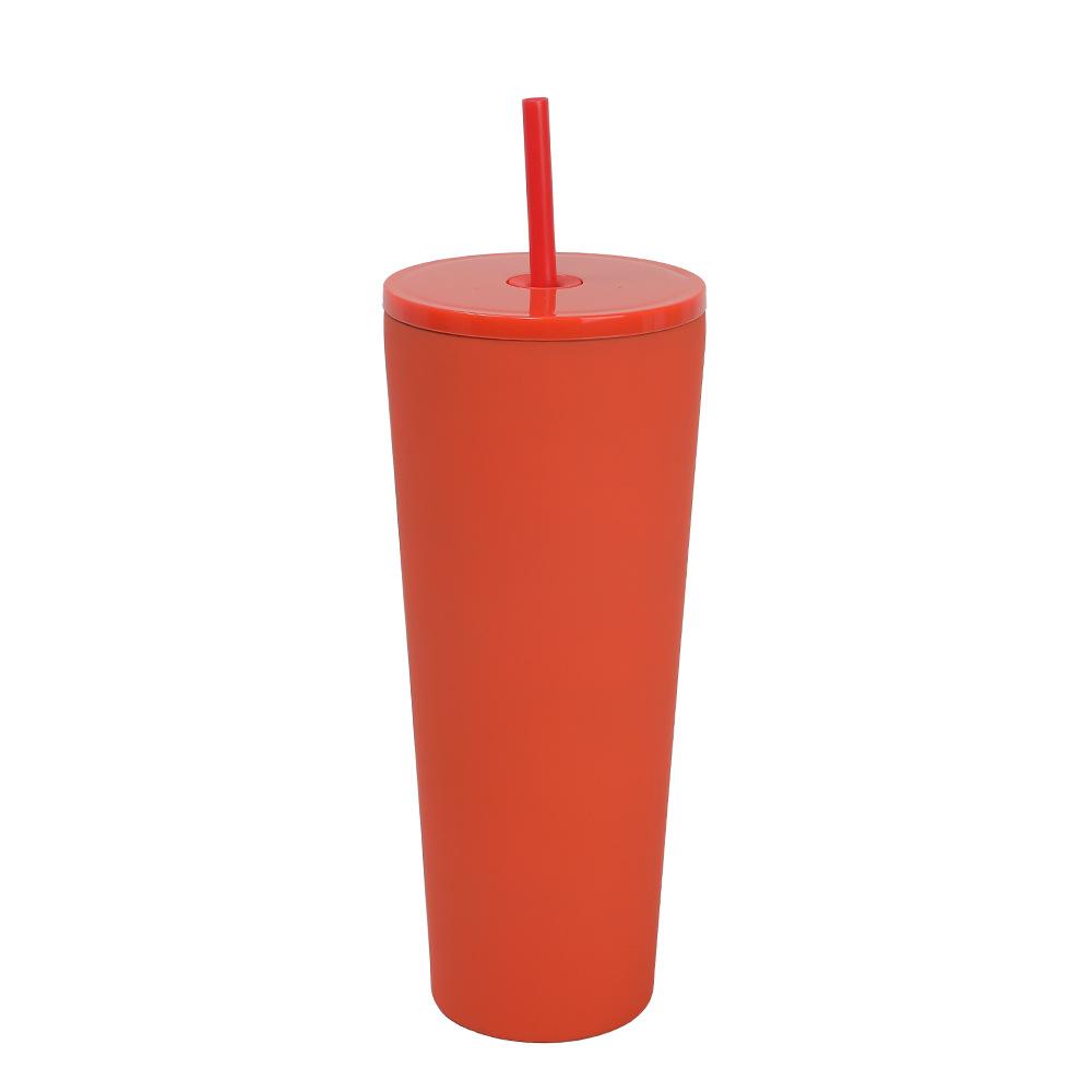 New Thermos Cup Female High Value Cute Cup With Straw Stainless Steel Stainless Steel Real Thermal Insulation Water Cup