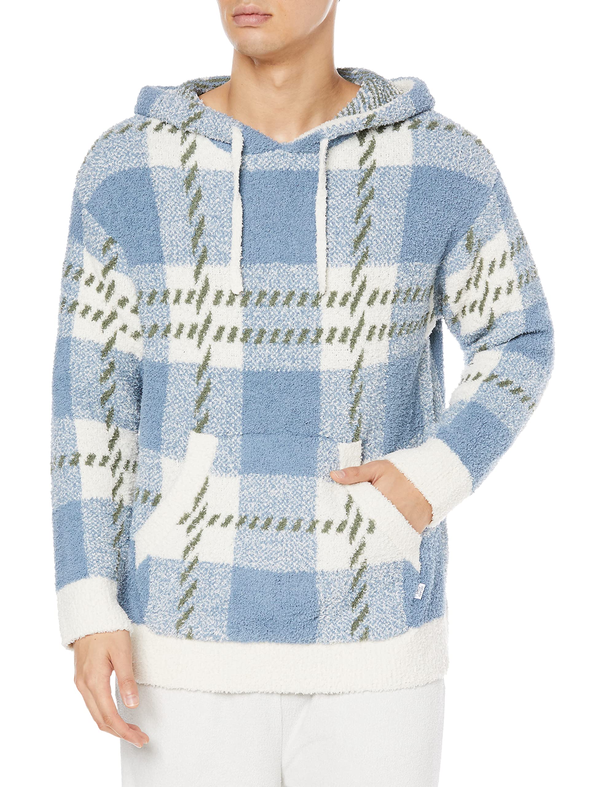 

Толстовка с капюшоном HOMME Baby Moco Check JQD PHNT225963 BLU M [Gelato Pique] для мужчин синий
