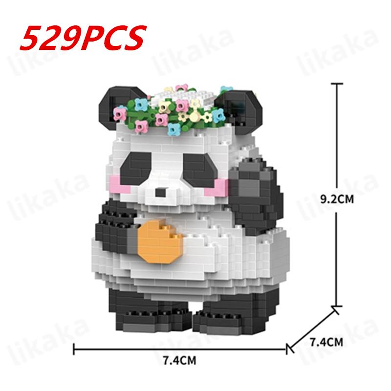Cute Panda Building Blocks DIY Blocks Micro Blocks Creative Panda Animal Toys Diamond Bricks Toys for Children Boys Girls Gifts