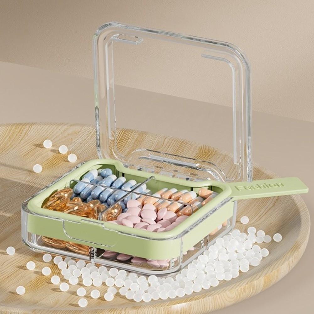 4/7 Grids Pill Box Organizer Food Grade PP Travel Pill Container Medicine Storage Case  For Travel