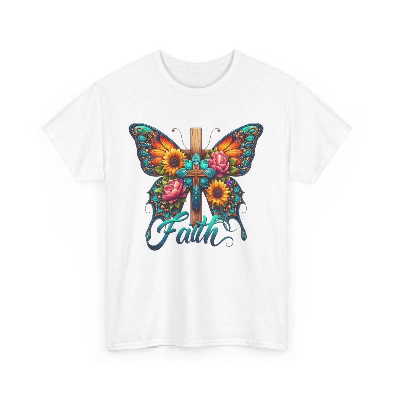 

Butterfly Print Graphic T-Shirt Stylish Casual Tee for Men and Women Fashion M