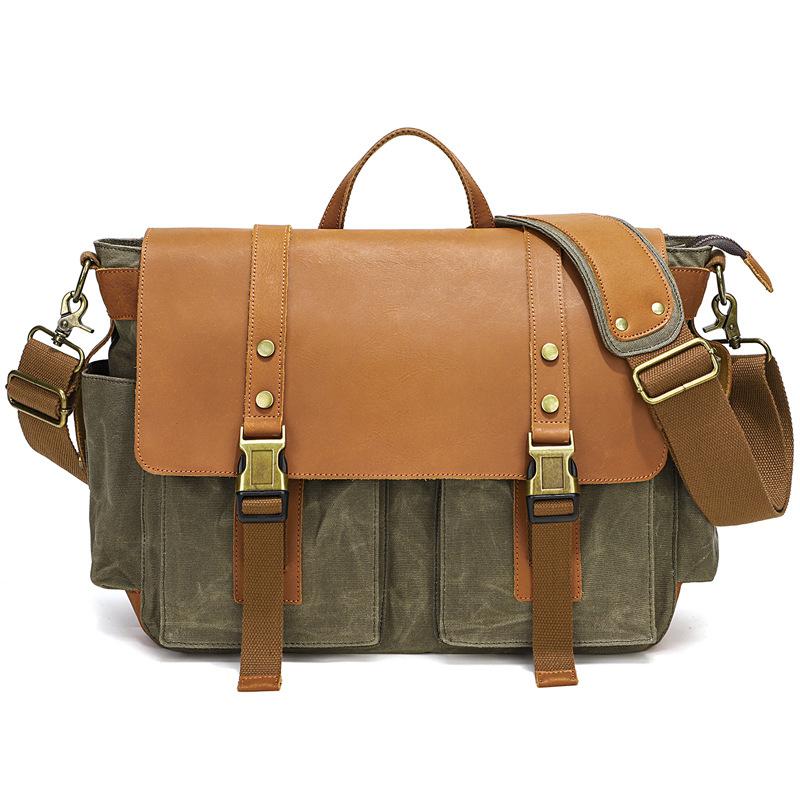 Outdoor Shoulder Messenger Bag Canvas Bag Men S Messenger Bag Casual Student Schoolbag Messenger Bag