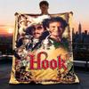1pc Hook Movie Poster Outdoor Flannel Blanket Gift For Boys Girls Adults, Family Friends