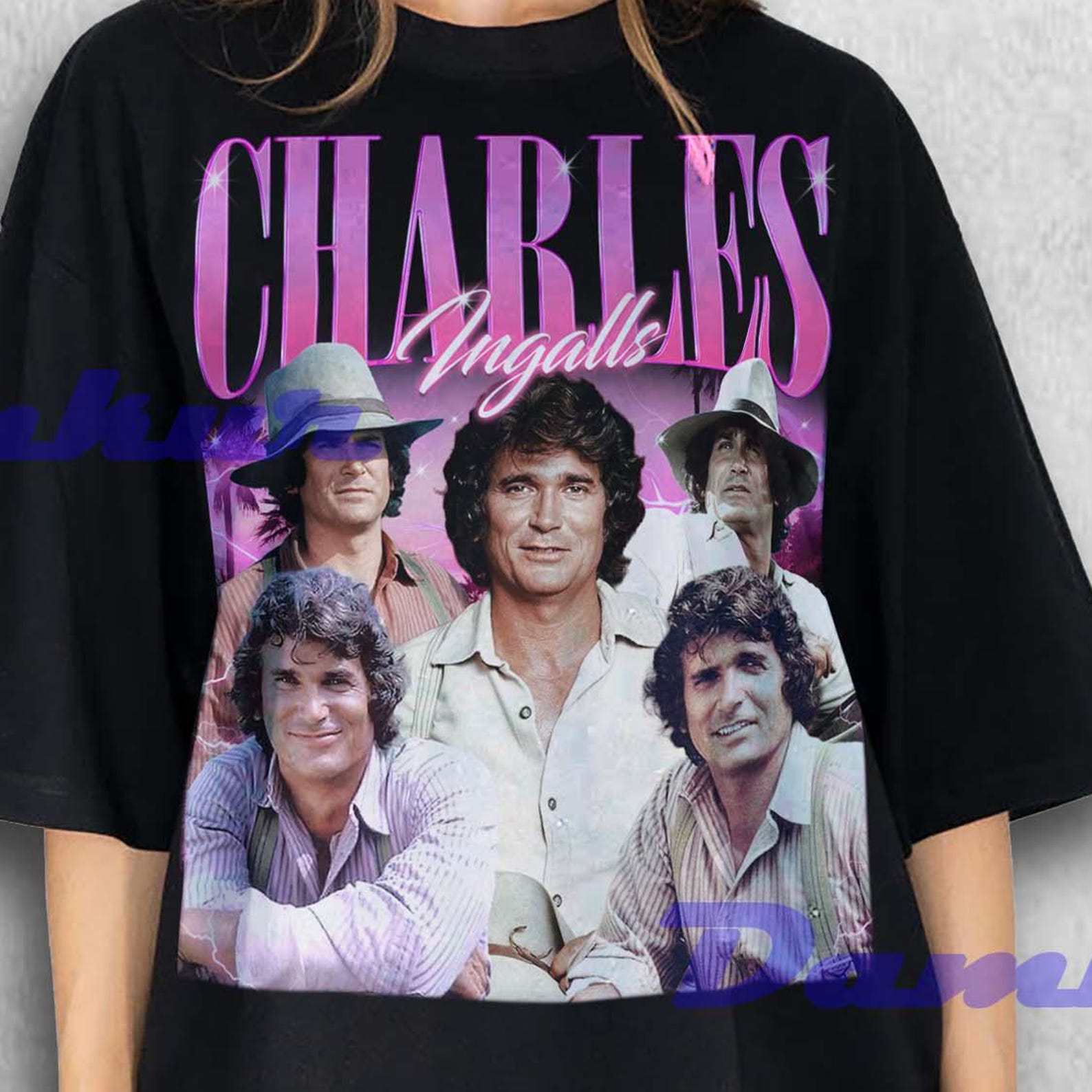 Charles Ingalls Shirt, Charles Ingalls Retro T-shirt, Michael Landon Fan Tees, Michael Landon Merch, Charles Ingalls Vintage Tee, Christmas M