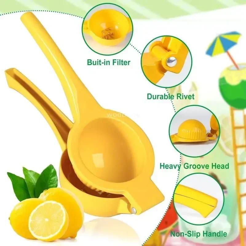 Aluminum Alloy Lemon Squeezer Kitchen Tool Suitable for Citrus Lemon Hand Pressed Orange Fruit Juicer Mini Portable Lemon Clip