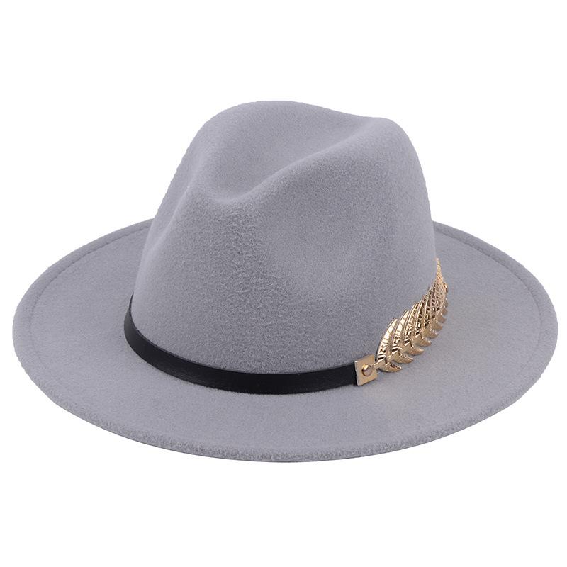 British Style Felt Fedora Hat For Men Women Imitation Woolen Gentleman Wedding Party Jazz Hat