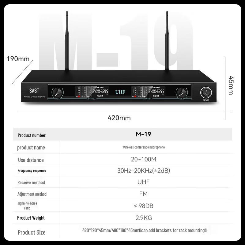 SAST Professional Conference Audio System CN plug (adapter included)