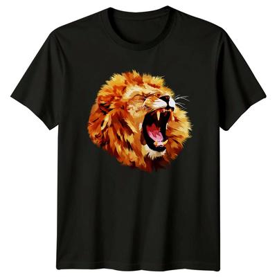 Roaring Lion Head Animals Lions Mens TShirt Ladies Tee Graphic Top Unisex T-Shirt