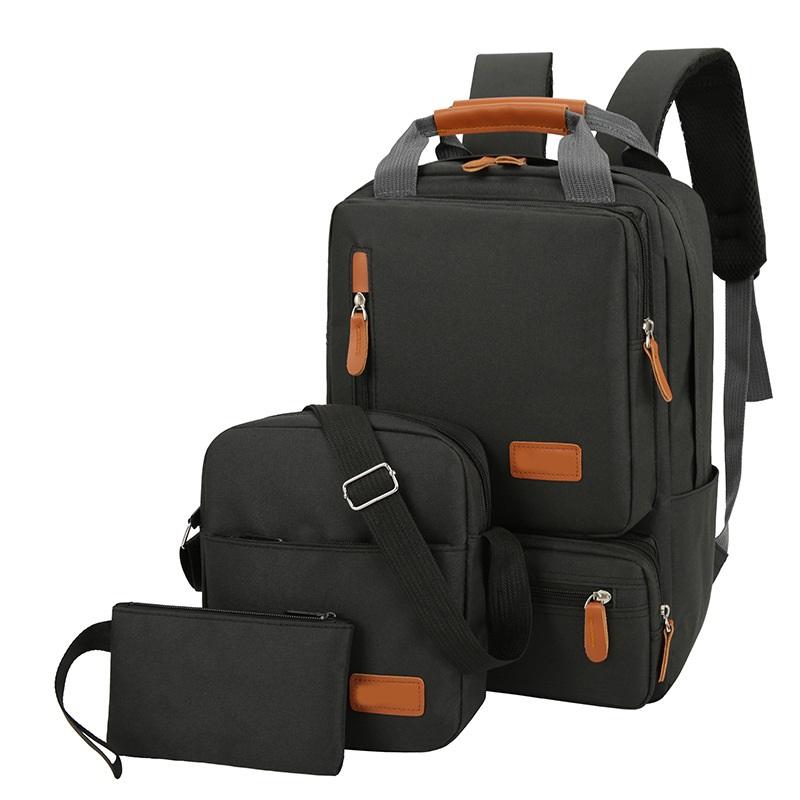 

Men s Backpack Set Casual 3 Piece Outdoor Travel Computer Backpack Large Capacity Schoolbag For Students