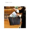 Genuine Leather Tote Bag for Women Large Capacity Commuter Shoulder Handbag Luxury Cowhide Office Purse with Zipper Closure