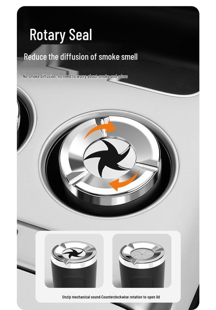 Nio ET5/ES6/EC6/ES8 Car Ashtray: Heat-Resistant Ceramic Liner, Windproof & Flame Retardant Interior