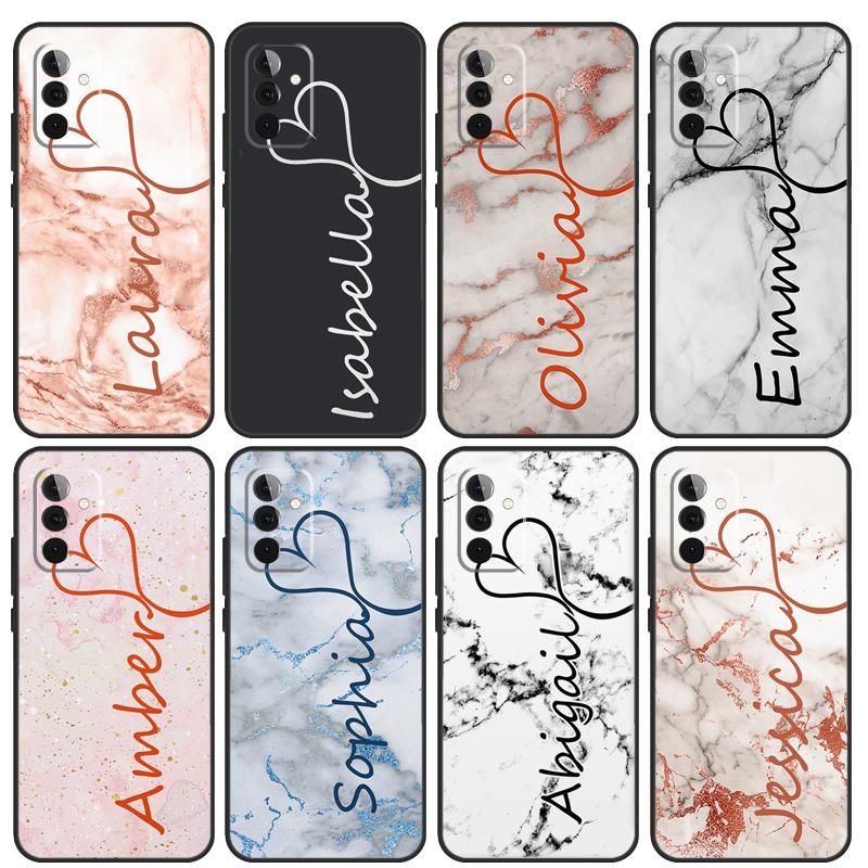 PERSONALISED ROSE GOLD MARBLE NAME For Samsung Galaxy A34 A54 A14 A24 A72 A52 A32 A22 A12 A51 A71 A13 A23 A33 A53 Phone Case