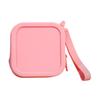 Small Silicone Coin Purse Pouch with Zipper And Wrist Strap, Square Shockproof Fashionable Accessory for Backpacks Storage Bag, Lightweight