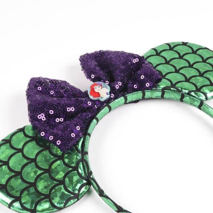 CERDA Bandeau pour cheveux de la petite sirène - Vert et violet - Idéal pour décorer les coiffures - Modèle