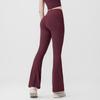 Womens High-Waisted Flared Yoga Pants Slim Fit Quick Dry Tummy Control Workout Leggings