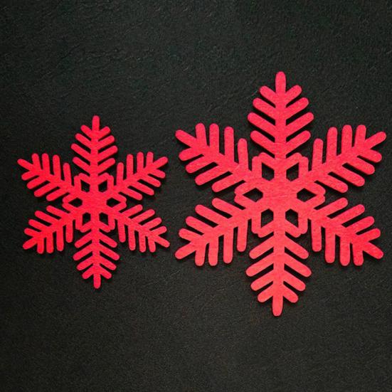 12 Stück Filz-Platzset Weihnachts-Themen Tischdeko Hitzebeständige Untersetzer Feiertags-Essmatten für Partys Restaurants Zuhause