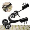 1Pc Multi-Functional Heavy-Duty Metal Garden Weed Killer Roller - No-Bend Staircase Weed Remover, Crevice Weeding Tool