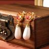 Jewelry Retro Earrings Fashion Geometry Long Simulation Pearl Women's Light Luxury Earrings Tassel Water Droplets Design