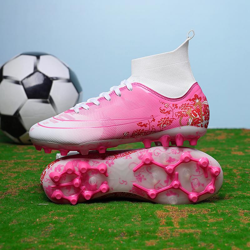 New Men Soccer Shoes for Professional Unisex Futsal High-Football Boots for Quality Match Ultralight Hot Sale Gentle Cleats TF/FG Trainers