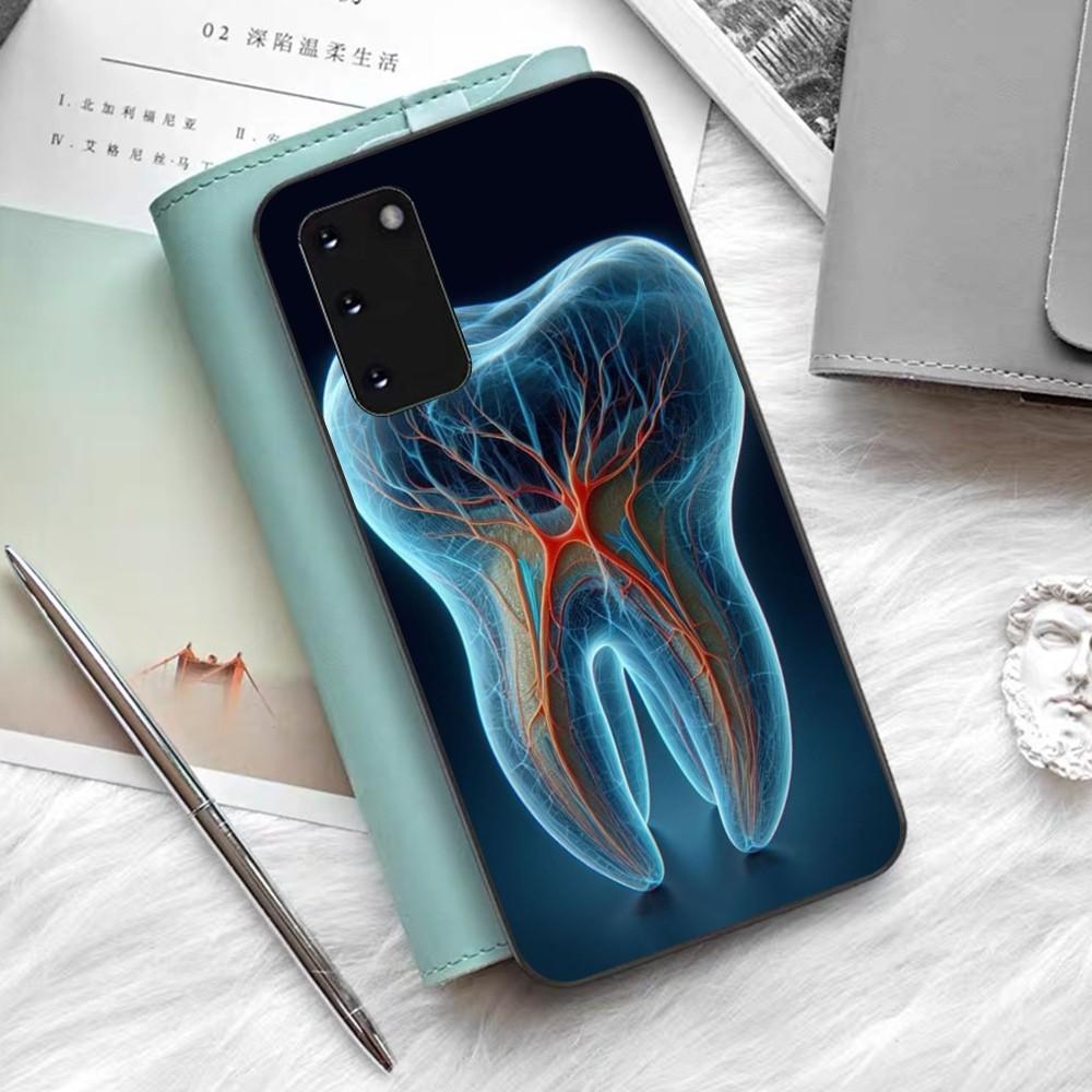 

Dentist Pattern Tooth Phone Case Silicone PC+TPU For Samsung S10 20 30 22 23 24 Plus Lite Ultra Cover Samsung S24ultra
