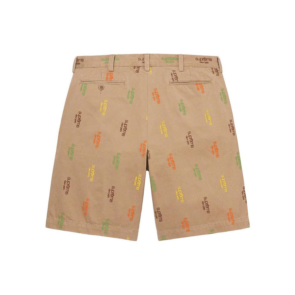 Supreme Classic Logo Chino Shorts 'Tan' Men's SUP-SS23-198